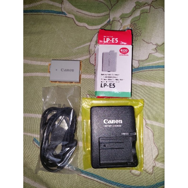 Charger + Batre untuk Canon 500D 1000D 450D