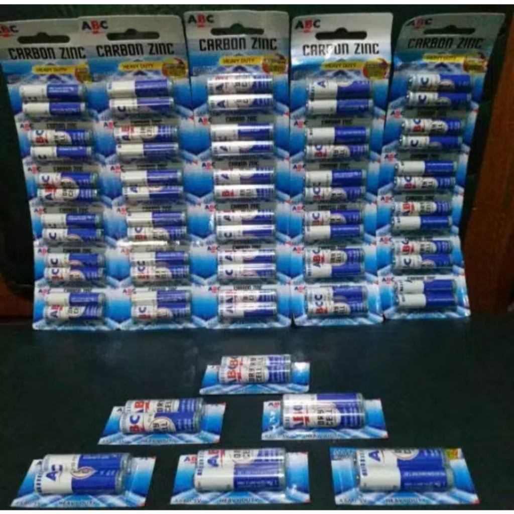 BATERAI ABC BIRU AAA A3/ABC BATTERY BIRU AAA A3 1,5 VOLT HARGA PER RENCENG