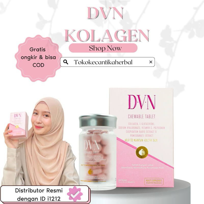 DVN Kolagen tablet hisap kunyah l-glutathione original