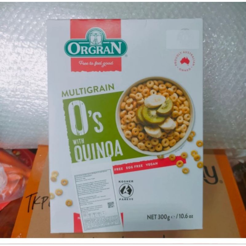 

orgran multigrain sereal sarapan gandum O's quinoa 300gr