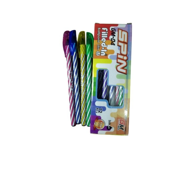 

1pak isi 12pcs gm gajah Mada pulpen ulir lilin termurah