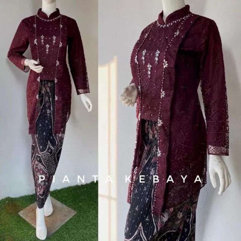 KEBAYA KUTUBARU SANGHAI PAYET -KEBAYA FULL TILLE MEWAH -KEBAYA FULL PAYET-KEBAYA KARTINI