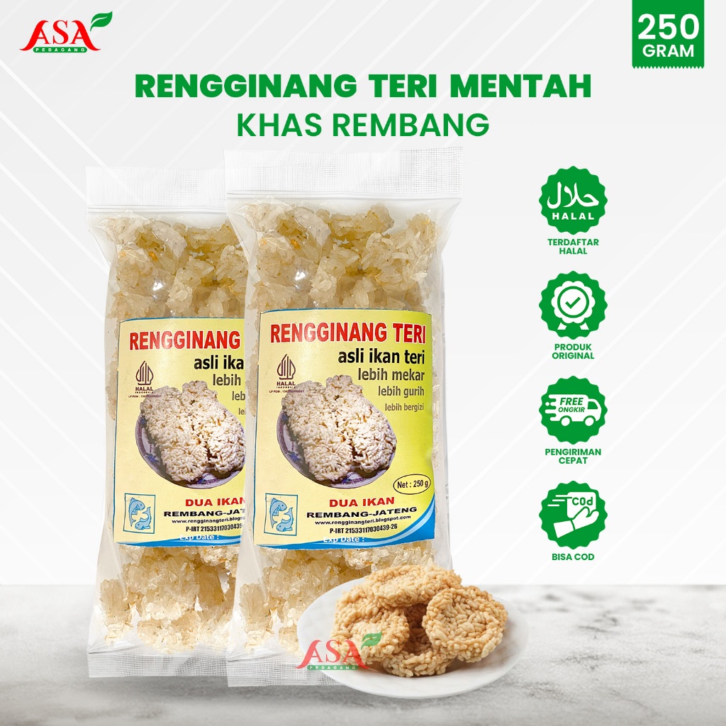 

Rengginang Teri Mentah Rembang 250gr By Dua Ikan