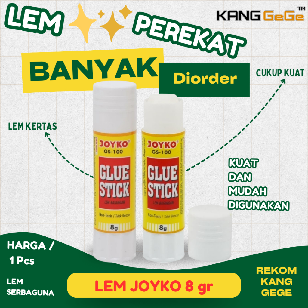 

JOYKO STICK 8 GRAM LEM KERTAS LEM STICK