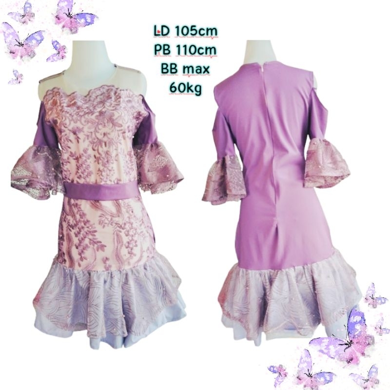 dress pesta/baju nyanyi melar/baju nyanyi wanita/baju nyanyi prelove