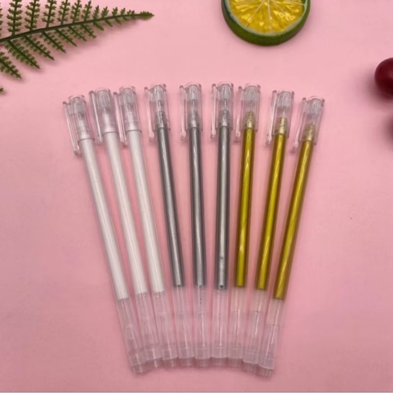 

Pena Glitter Metalik 0.9mm | Pulpen warna metalik | Metalic Gel Pen