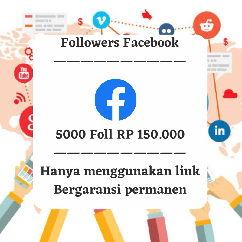 Paket Hemat 5000 Follower Fac33book Permanen Follower Fb Profesional Follower Fanspage Murah