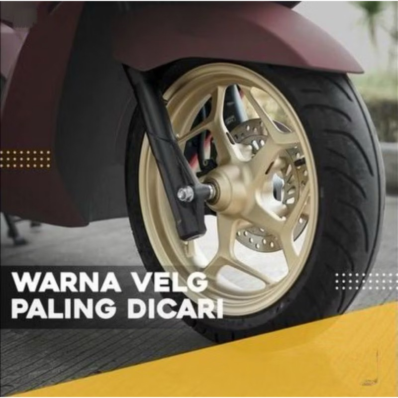 Cat gold metalik polyurethan cat velg motor /mobil