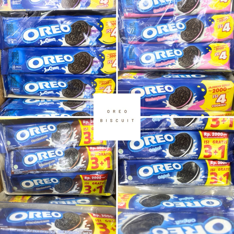 

Oreo Biscuit Sandwich Sachet isi 12/pack