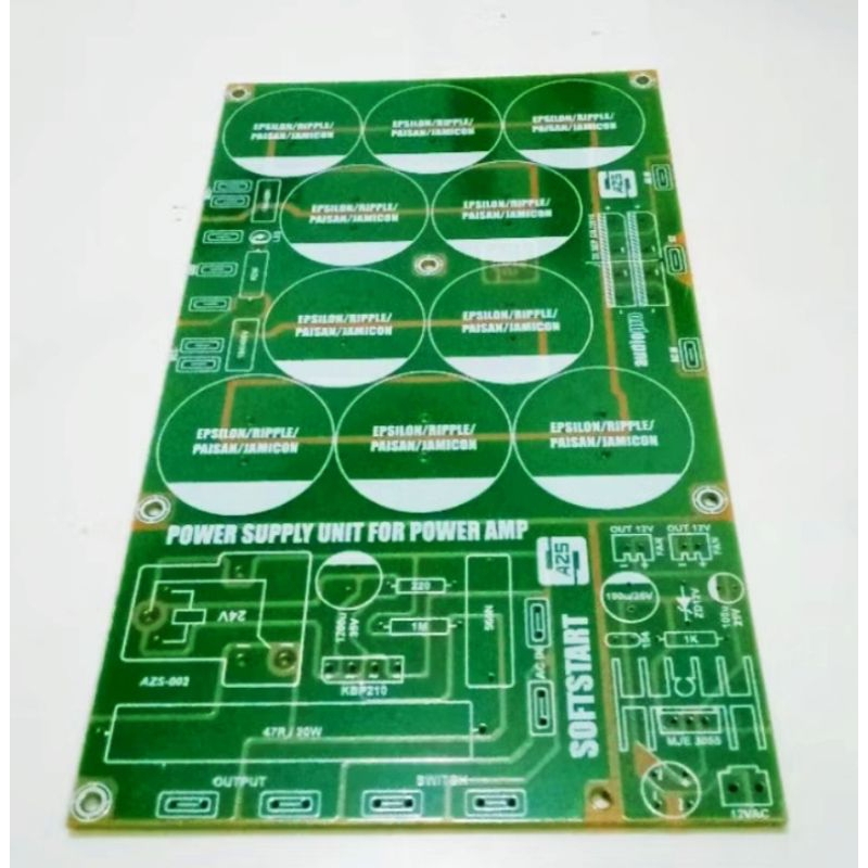 PCB psu 10eclo capasitor plus softstart