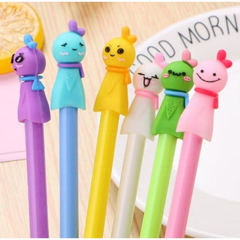 

Pulpen Gel Karakter (2 PCS)Cartoon Boneka Salju