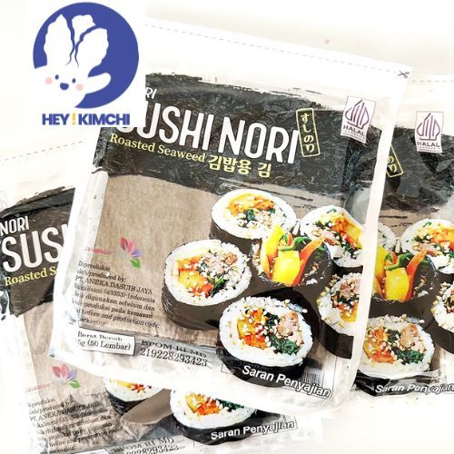 

Java Sushi Nori HALAL 10/20/50 Lembar Seaweed Rumput Laut Kimbap Gimbap K