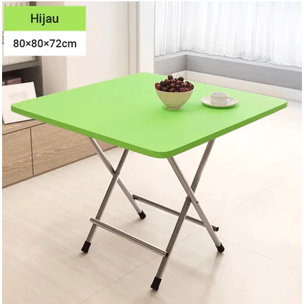 Meja Lipat Kayu 80x80 dan 60x40/Meja Makan Lipat/Meja Makan Portable/Meja Lipat Serbaguna