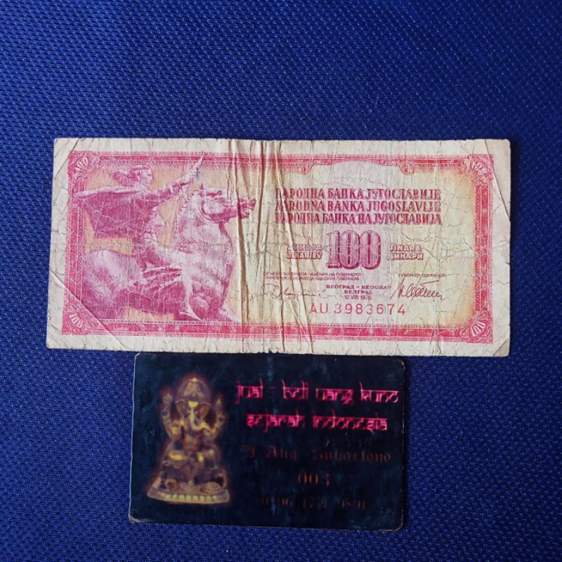 UANG 100 DINARA YUGOSLAVIA