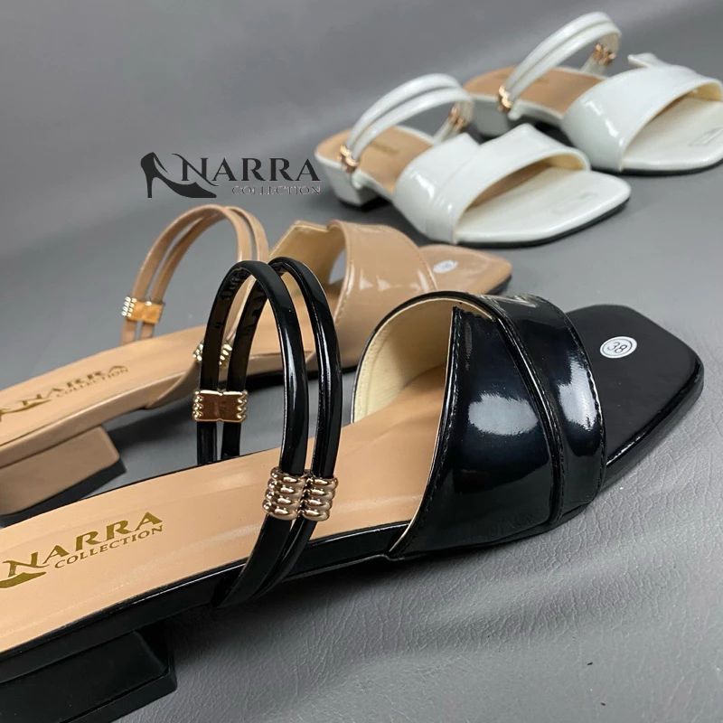 sandal selop wanita hak 3cm terbaru