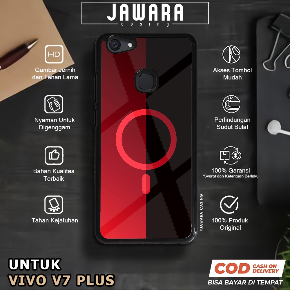 Case Vivo V7 Plus Casing Vivo V7 Plus [MAGS] Premium Case Glossy Case Hp Vivo Jawara Casing Hp Vivo 