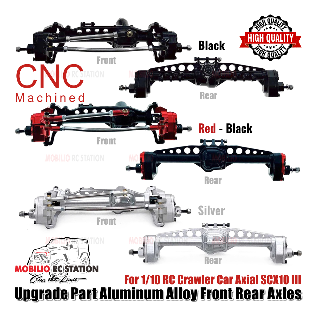 Upgrade Part Metal Front Rear Axles Gardan Portal 1/10 RC Axial SCX10