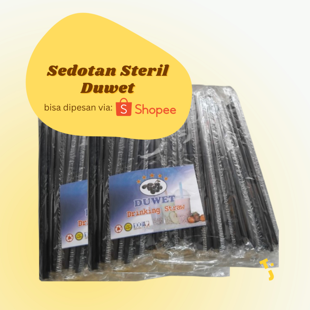 TJ Plastik Sedotan Steril Duwet