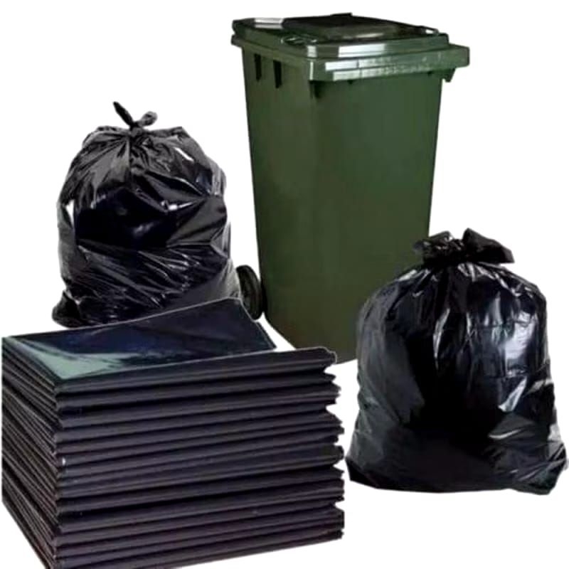 [5 LBR] KANTONG SAMPAH 90X120 CM HITAM JUMBO / KRESEK SAMPAH JUMBO 90 X 120 / TRASH BAG