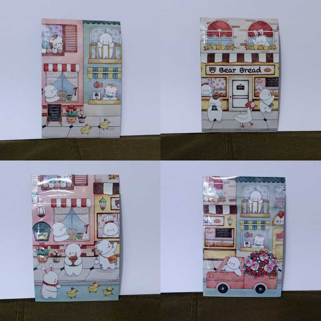 

Flonel Sachet Colorful Ziplock - Saset Klip Warna Glossy Amplop Kemasan Kopi Foil Metalize