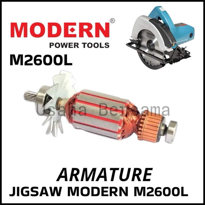 Armature For CIRCULARSAW MODERN M2600L / 2600 / M2600 Angker Dinamo CIRCULARSAW MODERN M2600L / Roto