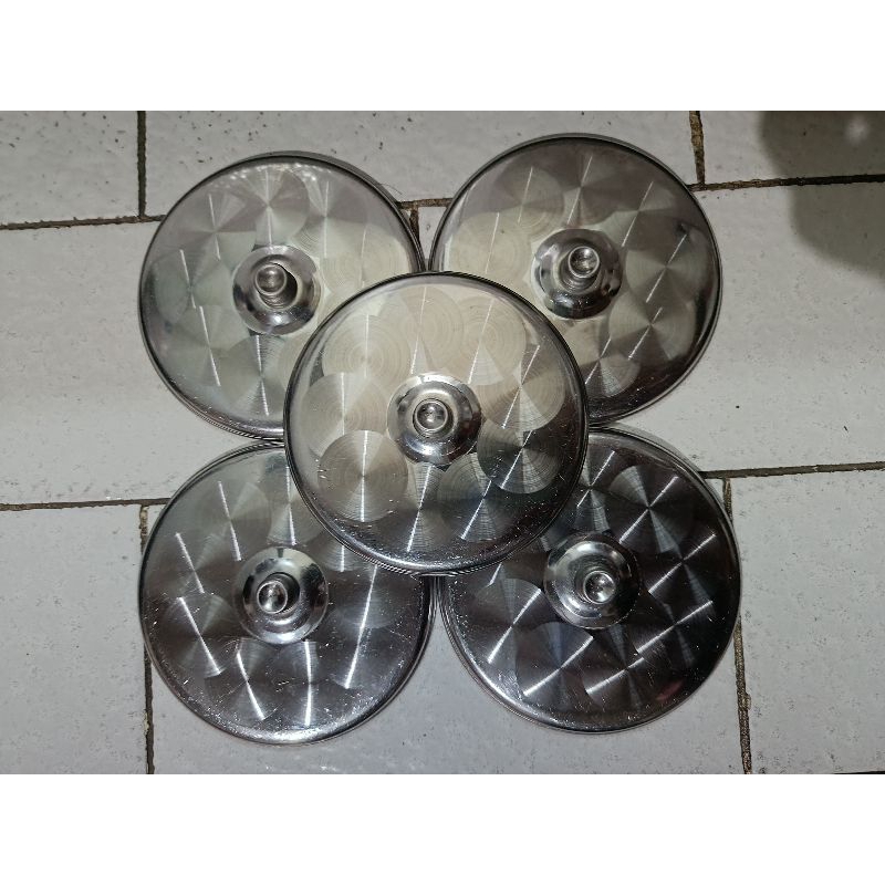 Tutup gelas stainless/besar/kecil/tanggung/Tutup gelas kopi