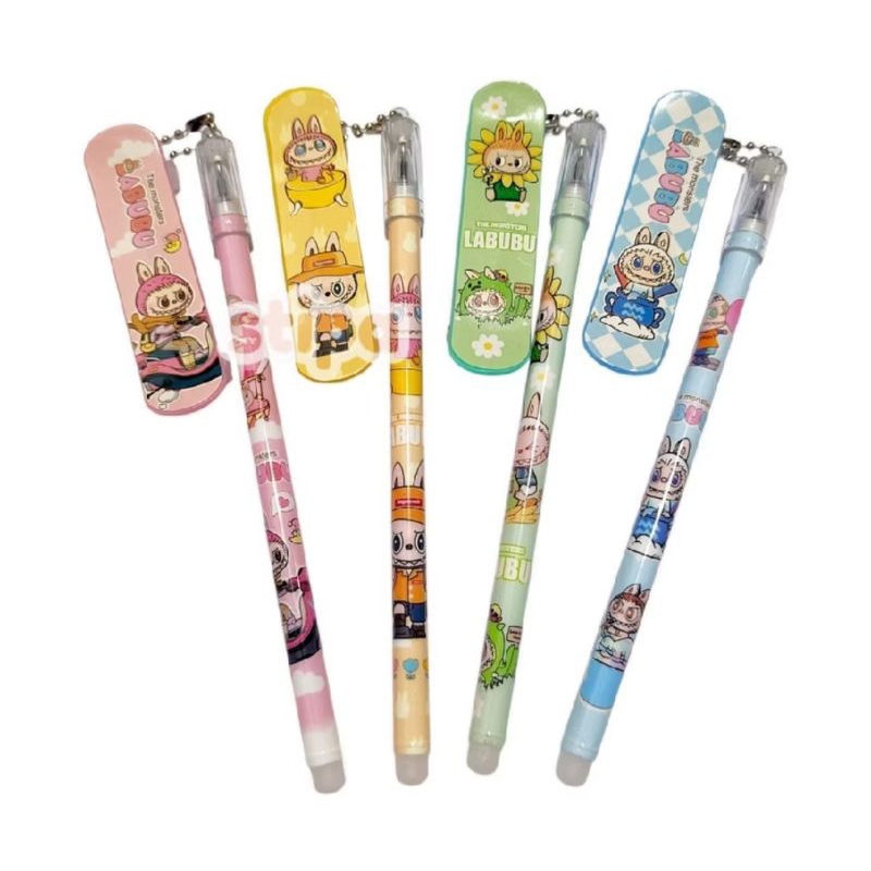 

Pulpen Labubu 1 pcs Alat Tulis Pulpen Pena Gantung Skateboard Karakter Labubu ATK Alat Tulis Sekolah