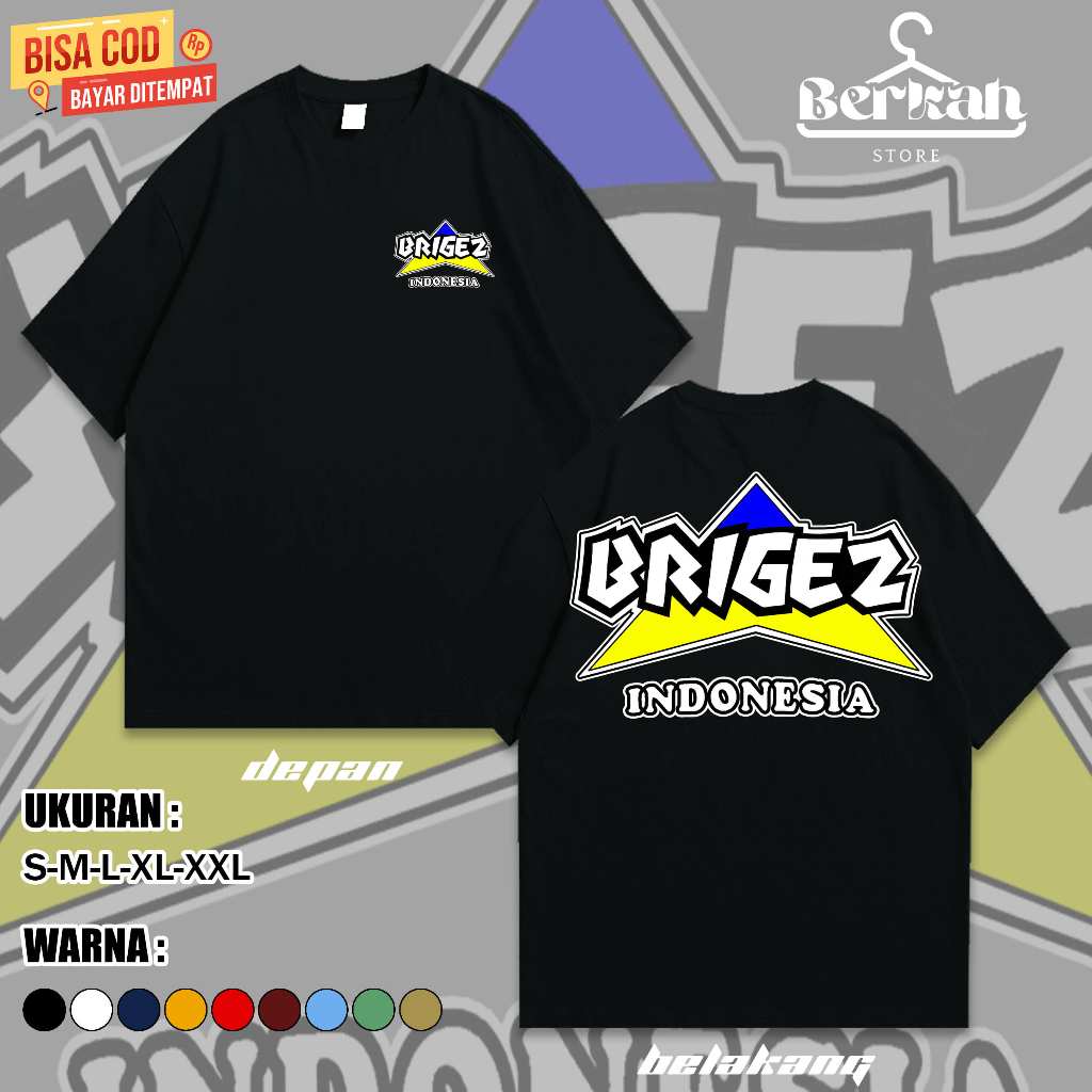 Kaos Brigez Indonesia Terbaru - Baju komunitas Motor Indonesia - Kaos Ormas - Kaos Keren - Kaos Terb