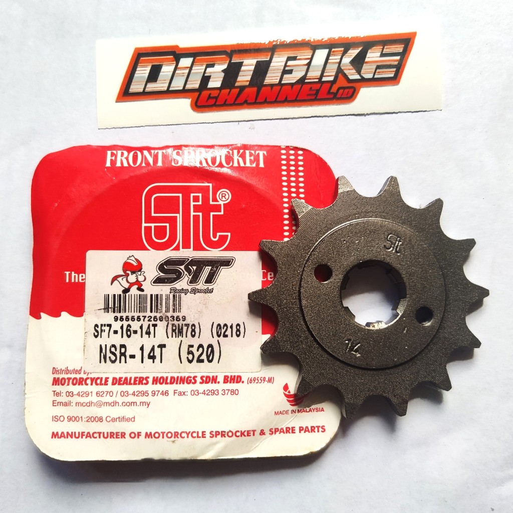 GEAR GIR DEPAN ROZ STT 520 CRF 150 CRF 230 TIGER WR 155 CRF 250 520