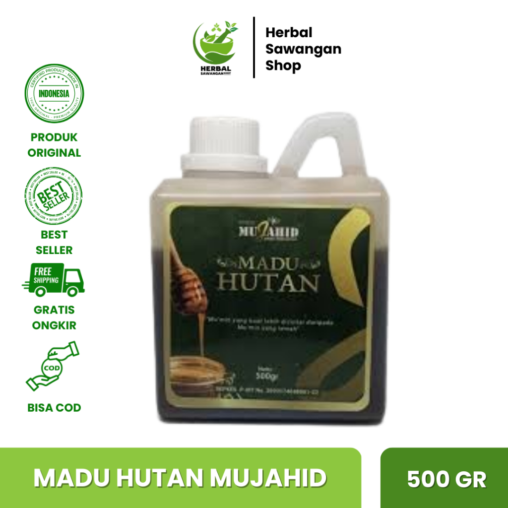 

Madu Hutan Mujahid 500gr | Madu Enak Manis / Madu Manis Super / Madu Murni - Madu Hutan - Madu Asli