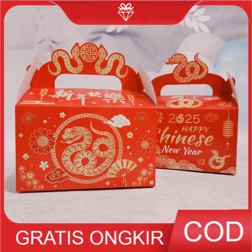

Kotak Hampers Tahun Ular - Giftbox Kotak Kado Souvenir Imlek GB247