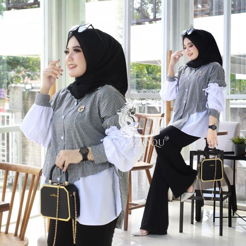 SHANUM ONE SET By Gozzo/Oneset Wanita/Setelan wanita