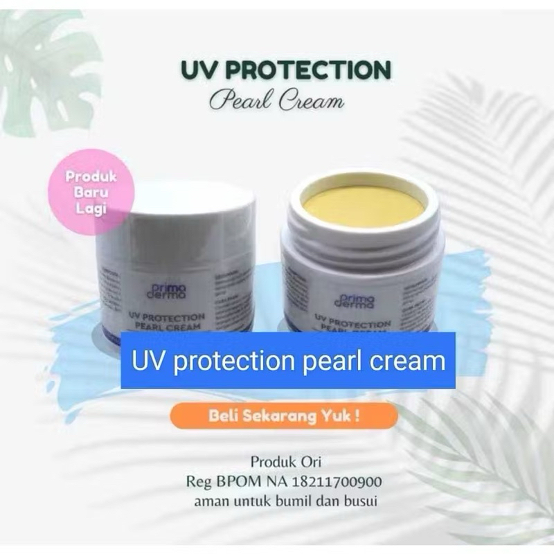 Primaderma uv protection pearl cream - sunblok glowing spf 50