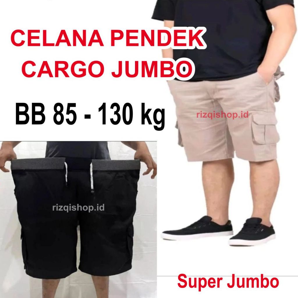 Celana Cargo Pendek Pria Jumbo | Celana Cargo Pria Pendek Jumbo | Celana Cargo Pendek Big Size