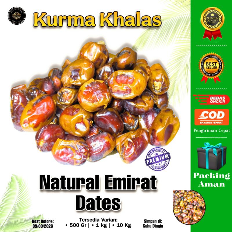 KURMA KHALAS SAAD FULL DISKON / Khalas / Kurma Khalas / Kurma / Khalas Saad / Camilan Sehat