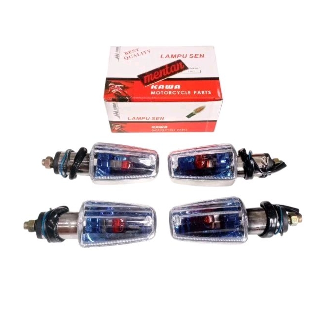 4 PCS LAMPU SEN SEIN RITING MEGAPRO LAMA HIU MEGAPRO PRIMUS TIGER BIRU
