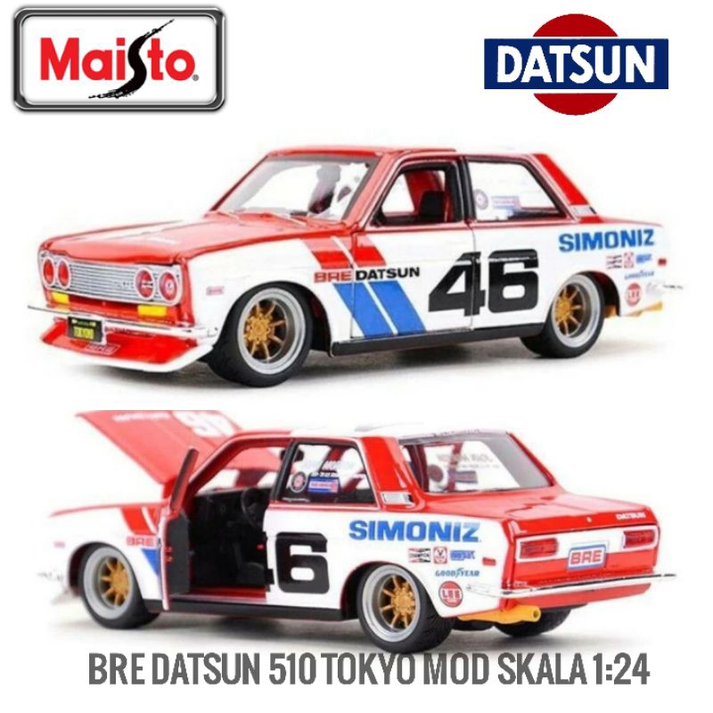 Maisto Toyota Yaris GR 2021 Mainan Mobil Mobilan BRE Datsun 510 Tokyo Mod Jagat Diecast
