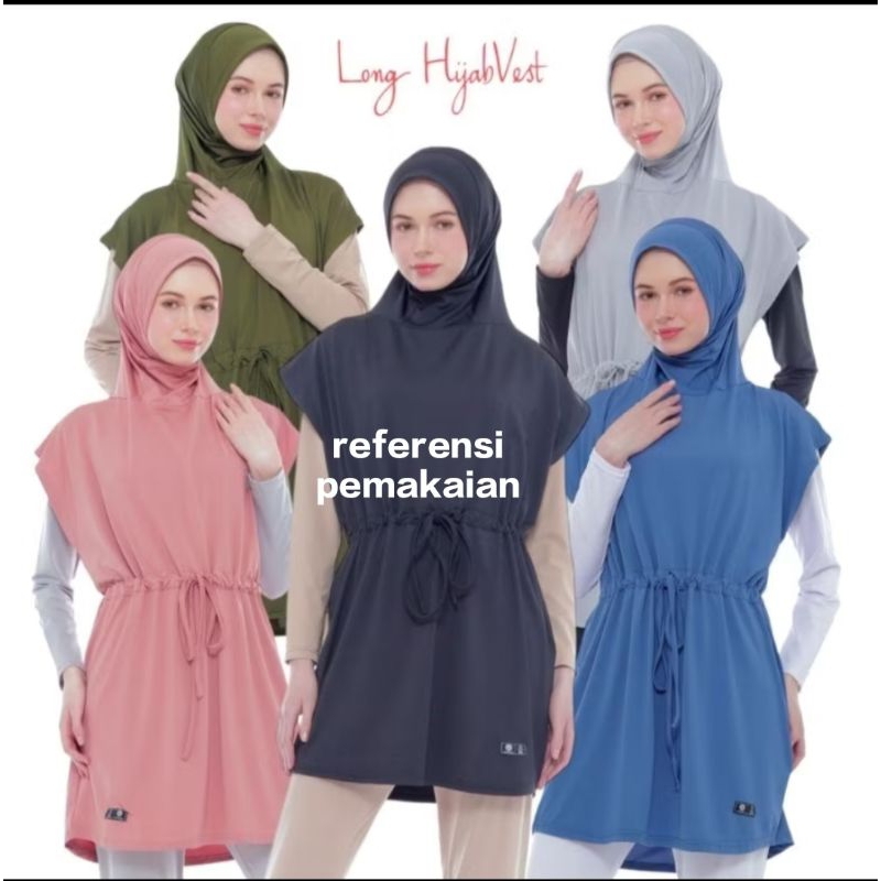 Hijab Rompi Instant Muslim Tunik Vest OlahragaWanita Terbaru Sport Kekinian
VEST Hijab Sport Instant