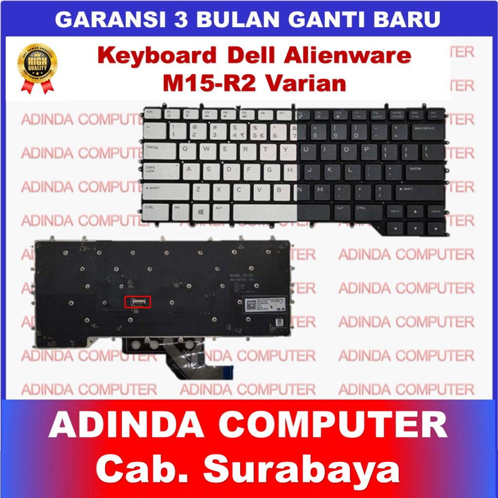 Keyboard Dell Alienware M15 R2 R3 R4
