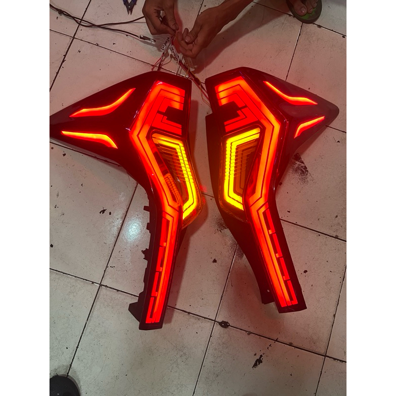 lampu pajero sport custom mitsubisi pajero dakar stoplamp 2016 up