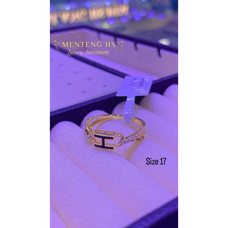 Cincin emas fashion kadar 750%/17k/18k/22k