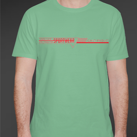 Teenage Millionaire T Shirt Sports Wear Light Sage - Kaos Pria Lengan Pendek Sage Muda 100% Katun