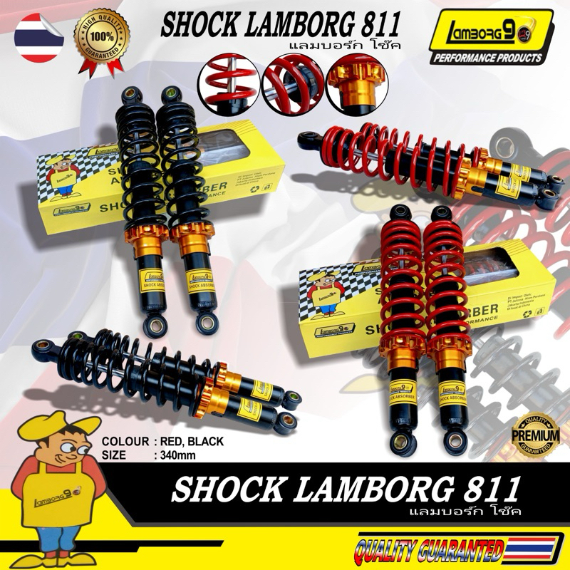 Shockbreaker Belakang Shok Variasi Bebek Shockbreker 340 MM (2PCS) Type 811 Series Supra X 125 Rxk