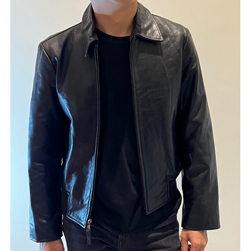 Leather Jacket Jaket Kulit Branded Model Boxy Unisex Second Preloved