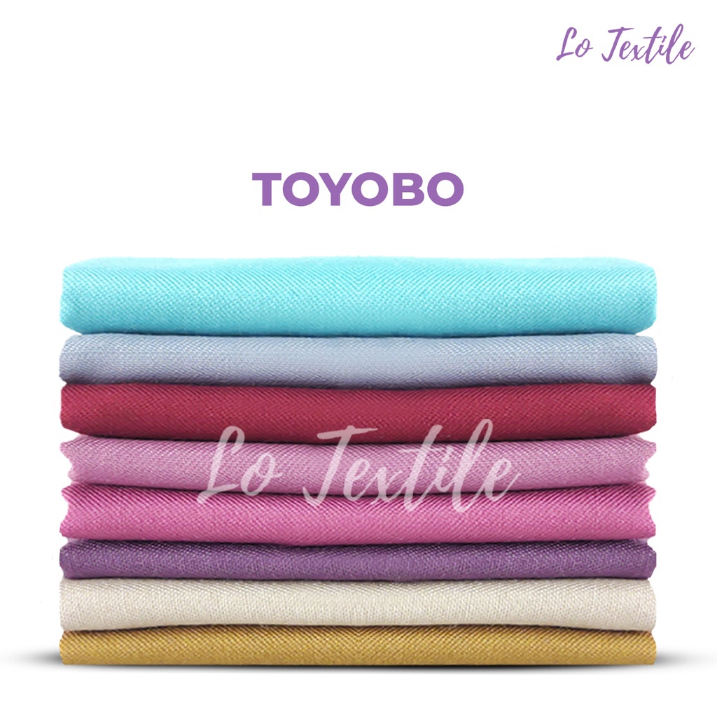 Kain Toyobo Fodu 5 Meter Seri 1  Bahan Kain Katun Polos Gamis Meteran