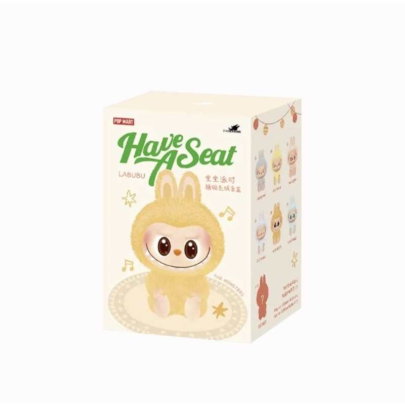 POP MART HAVE A SEAT LABUBU THE MONSTER Baba Vinyl Plush Selected Art Toys