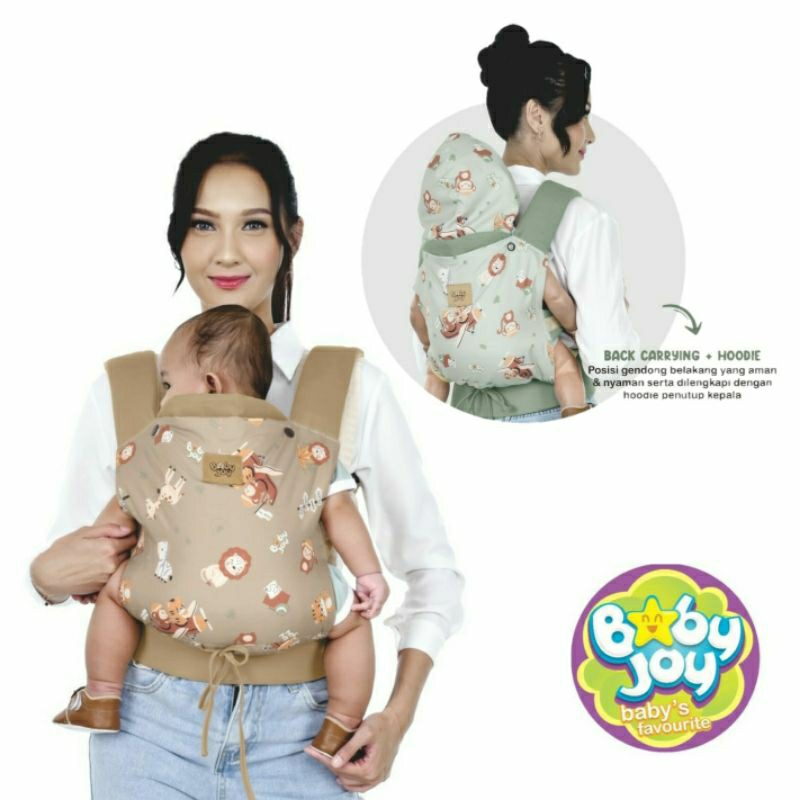 Baby Joy Gendongan SSC M-Shape Jungle Joy | Gendongan Depan Bayi | Baby Carrier
