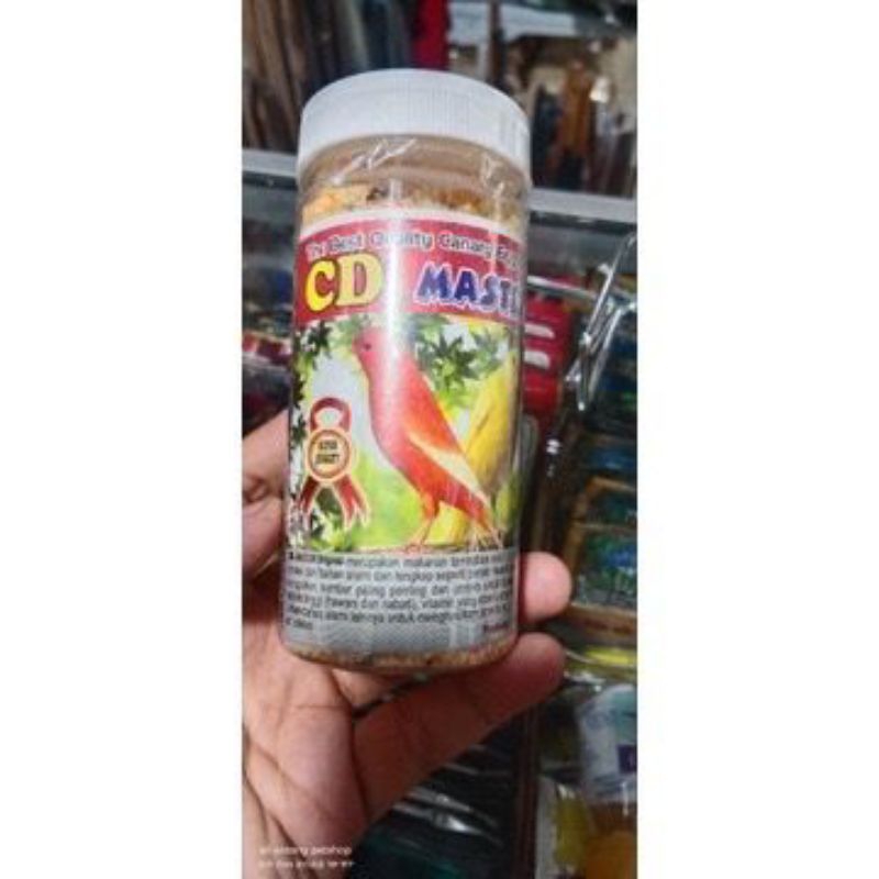 PAKAN BURUNG CD MASTER ORIGINAL EGG FOOD SPECIAL KENARI PENCERAH WARNA BULU MERAH MERONA