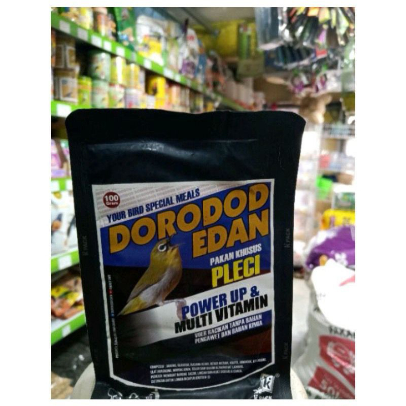 Dorodod Edan Pleci Voer Halus Serbuk Pakan Burung Pleci Mata Putih