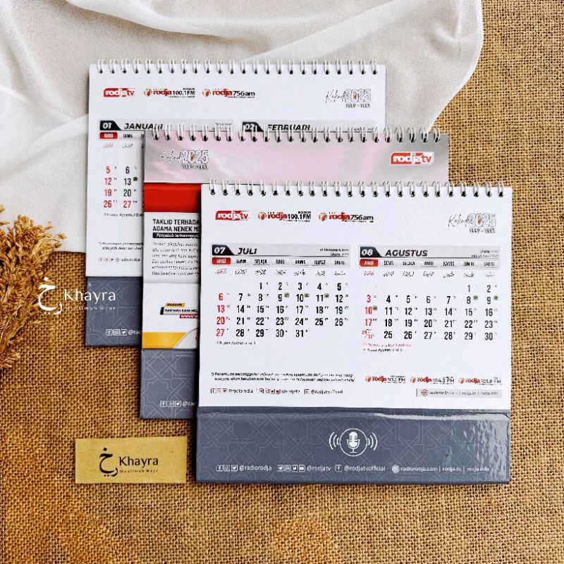 [ READY ] KALENDER MEJA RODJA 2025 / KALENDER HIJRIYAH / KALENDER PUASA SUNNAH /KALENDER ISLAMI